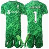 Liverpool Alisson Becker #1 Torwart Auswärtstrikot 2024-25 Kurzarm (+ kurze hosen)